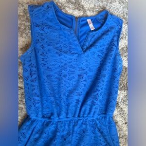 Short Blue Romper